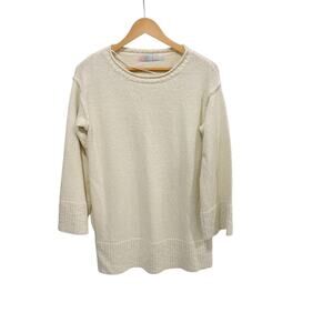 Free People Beach Melanie Sweater Tunic Off White Women's Small Oversized Knit